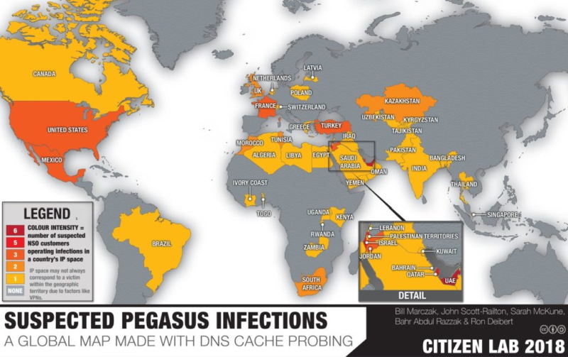 In 2018, Citizen Lab revealed traces of Pegasus activity in Poland as well (photo: Citizen Lab).